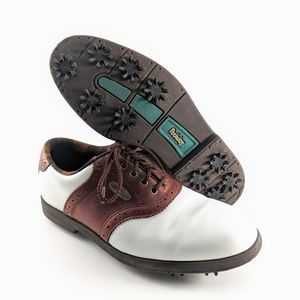 Footjoy Gold Shoes Women Sz 8.5 Needs Insoles